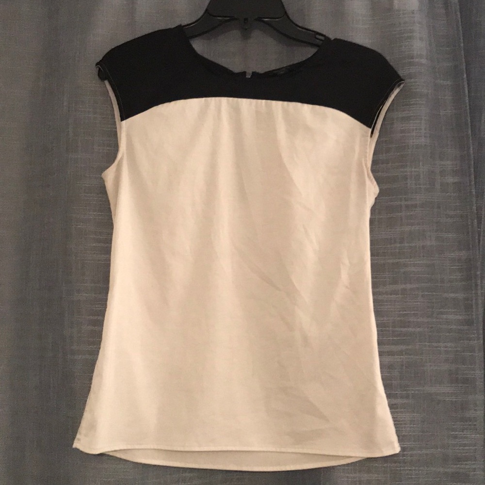 Ann Taylor color block blouse
